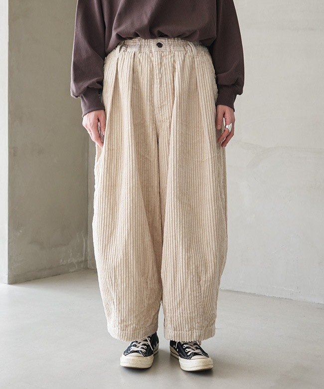 SALE 50%OFF】HARVESTY(ハーベスティ) BIG CORDUROY CIRCUS PANTS