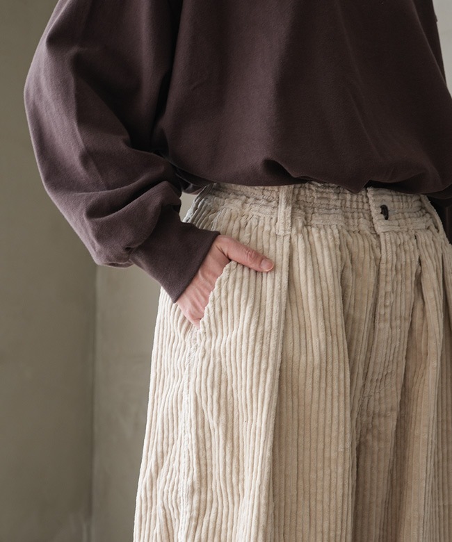 SALE 50%OFF】HARVESTY(ハーベスティ) BIG CORDUROY CIRCUS PANTS