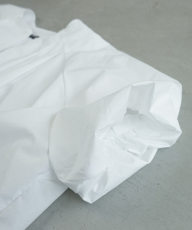 SALE 30%OFF】mizuiro ind(ミズイロインド)ballon no collar shirt