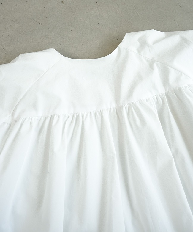 SALE 20%OFF】mizuiro ind(ミズイロインド)ballon no collar shirt