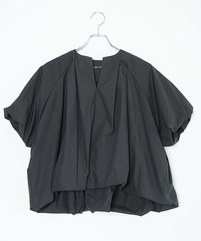 SALE 20%OFF】mizuiro ind(ミズイロインド)ballon no collar shirt