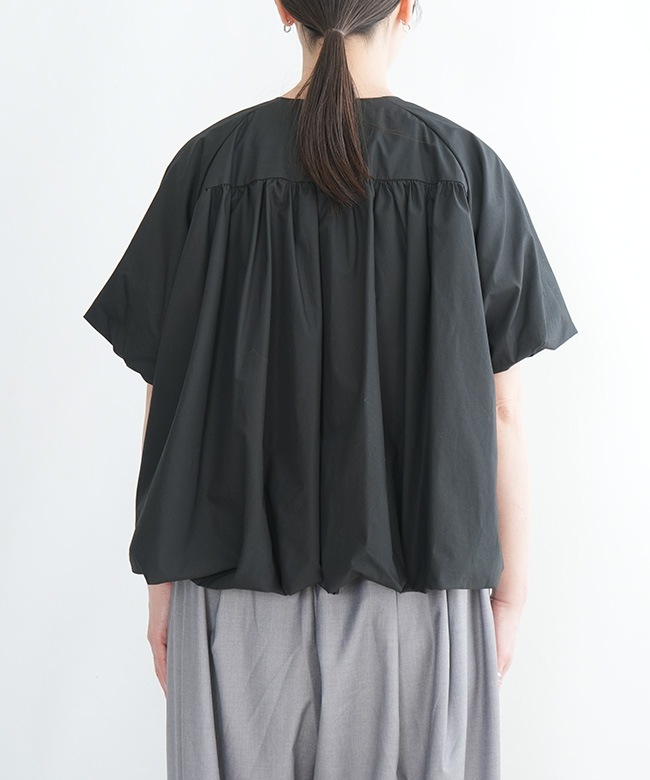 SALE 20%OFF】mizuiro ind(ミズイロインド)ballon no collar shirt
