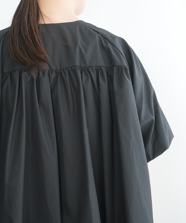 SALE 20%OFF】mizuiro ind(ミズイロインド)ballon no collar shirt
