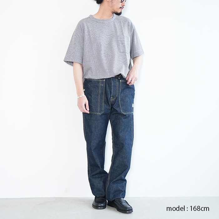 nanamica(ナナミカ) Micro Stripe Pocket Tee マイクロストライプ
