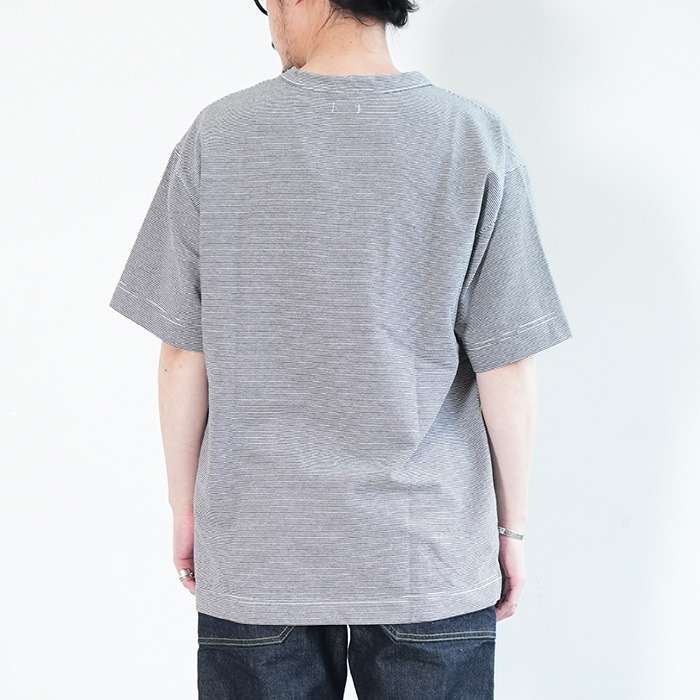 nanamica(ナナミカ) Micro Stripe Pocket Tee マイクロストライプ