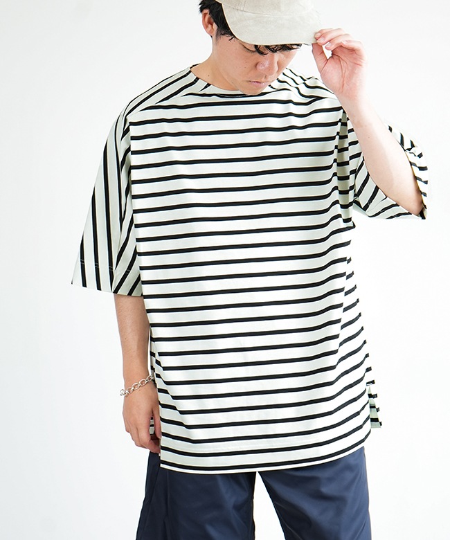 【サイズ36 美品】n.ハリウッド コンパイル　ボードネック ボーダーTシャツ 2_000000022312.jpg?1716596951