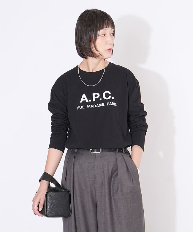 AP STUDIO/TOIT VOLANT/オーバーサイズフレアーTシャツ Bonjour Sagan（ボンジュールサガン） tシャツ 裾フレアTシャツ