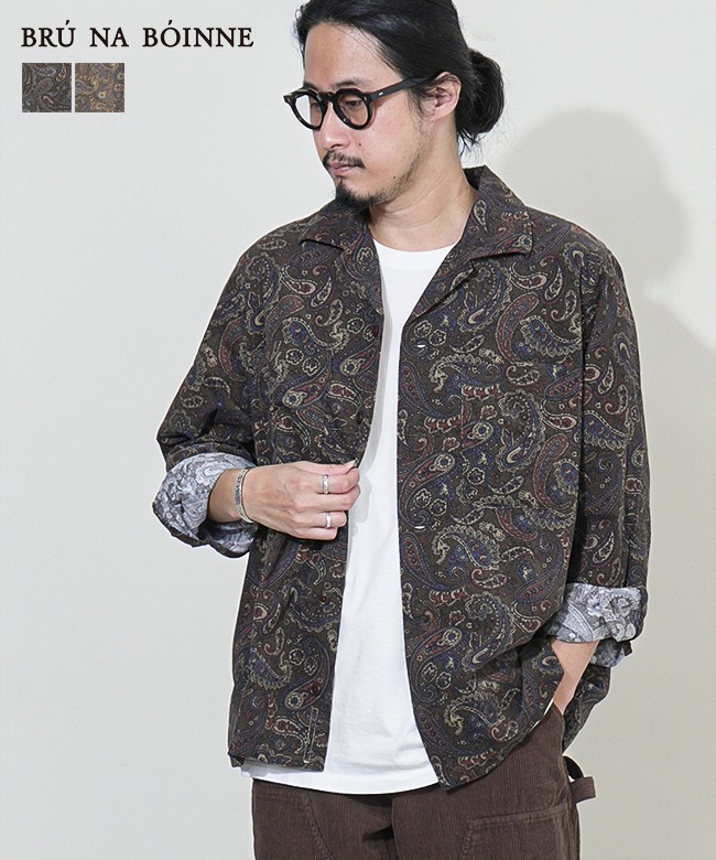 SALE 30%OFF】BRU NA BOINNE(ブルーナボイン) リデオコールシャツ