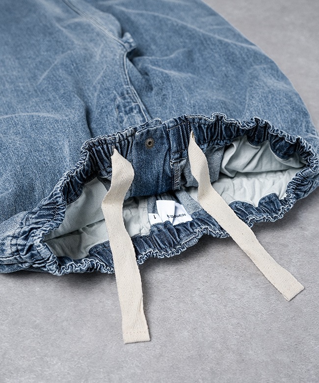 美品　solamonat poche　新作　デニムイージーパンツ ジーンズ ◇[poche-dm-ez]solamonat poche(ソラモナポッシェ) デニム