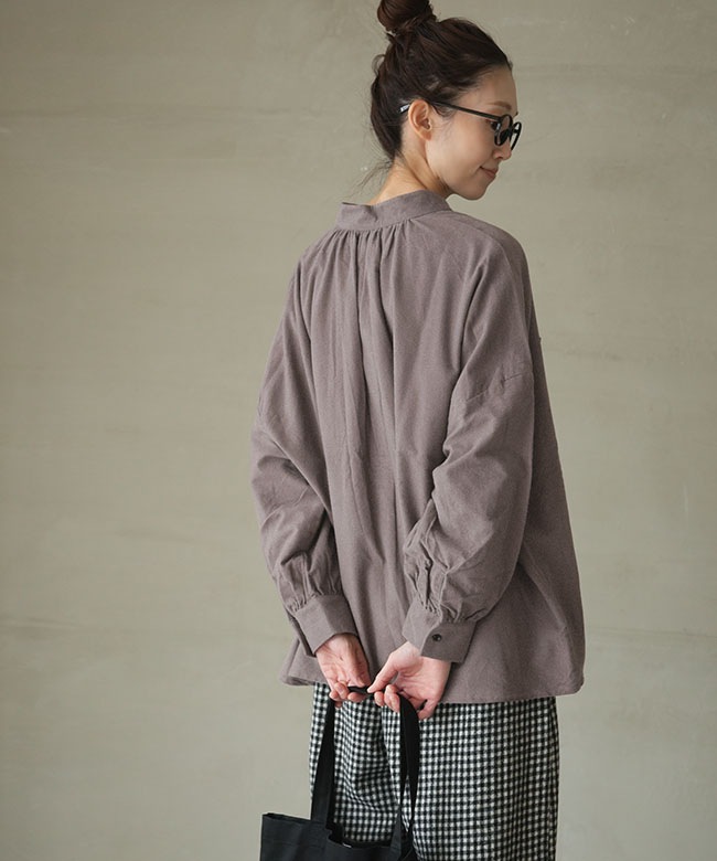 SALE 40%OFF】[SET-1091]SETTEN(セッテン) ネル起毛 ギャザーネック