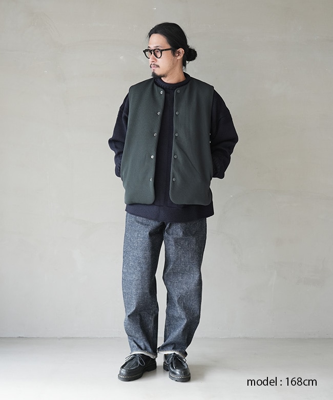 CURLY&Co. KNIT PADDED VEST solid サイズ2 SALE 30%OFF】Curly&Co.(カーリー) DOTTED LINE KNIT VEST ニット