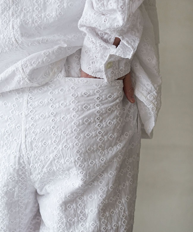 SALE 20%OFF】◇SOLAMONAT LARME(ソラモナラーム) 刺繍レースパンツ