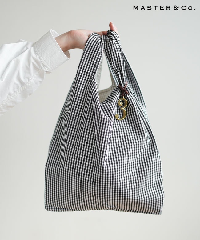 MC1522]MASTER&Co.(マスターアンドコー) GINGHAM CHECK COTTON TOTE