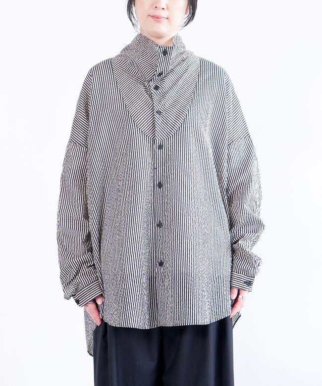 CA-FR1204SF]FIRMUM(フィルマム) FOCNSH カウルネックシャツ トップス