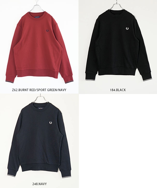 M7535]FRED PERRY(フレッドペリー) Crew Neck Sweatshirt クルー