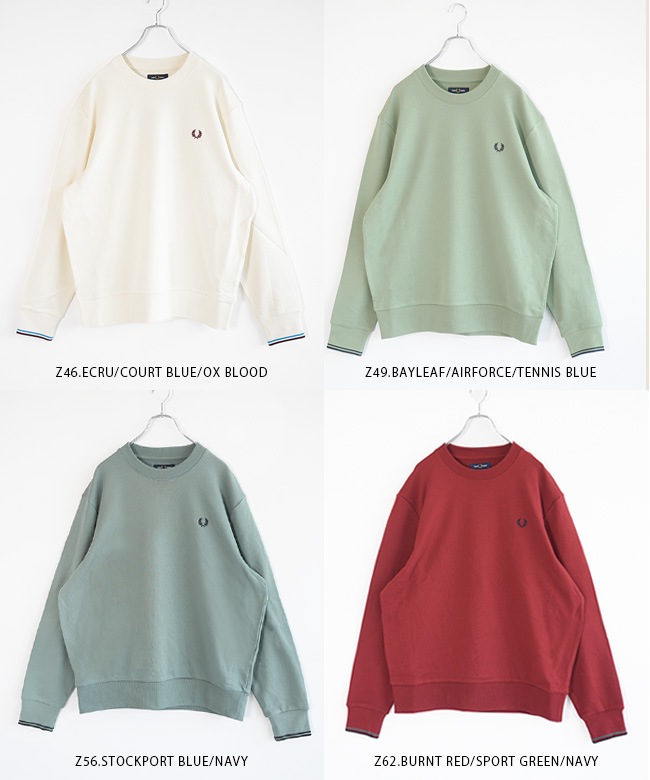 M7535]FRED PERRY(フレッドペリー) Crew Neck Sweatshirt クルーネック