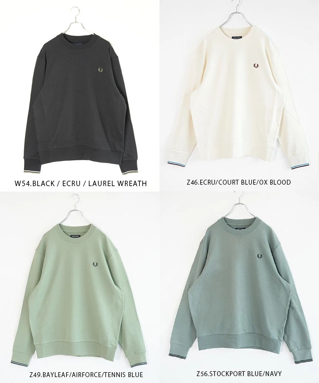 M7535]FRED PERRY(フレッドペリー) Crew Neck Sweatshirt クルーネック