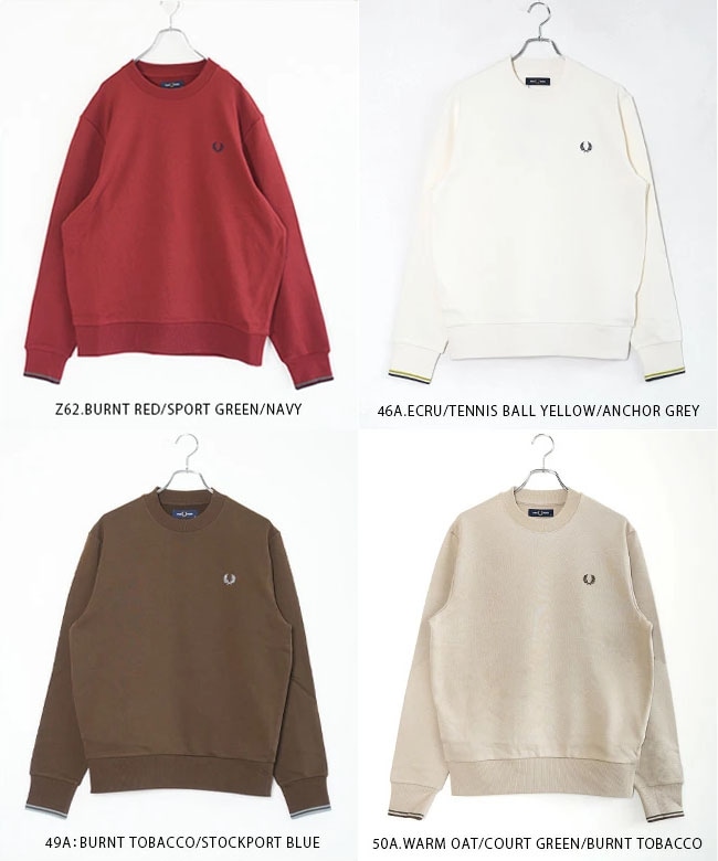 M7535]FRED PERRY(フレッドペリー) Crew Neck Sweatshirt クルーネック