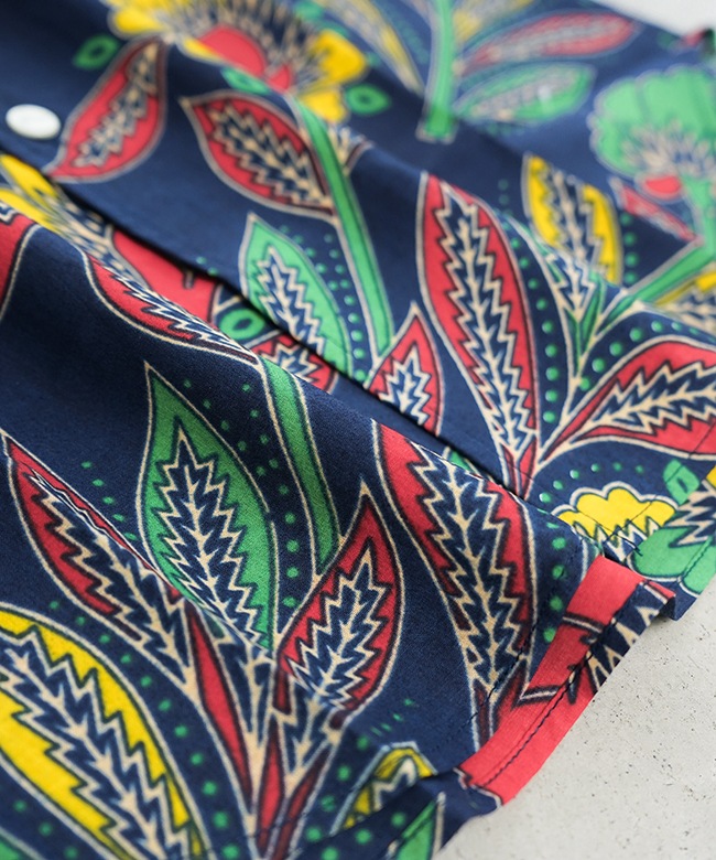 トップス needles 24S/S Italian Collar Shirt NEEDLES: Black & Green Italian Collar Shirt | SSENSE