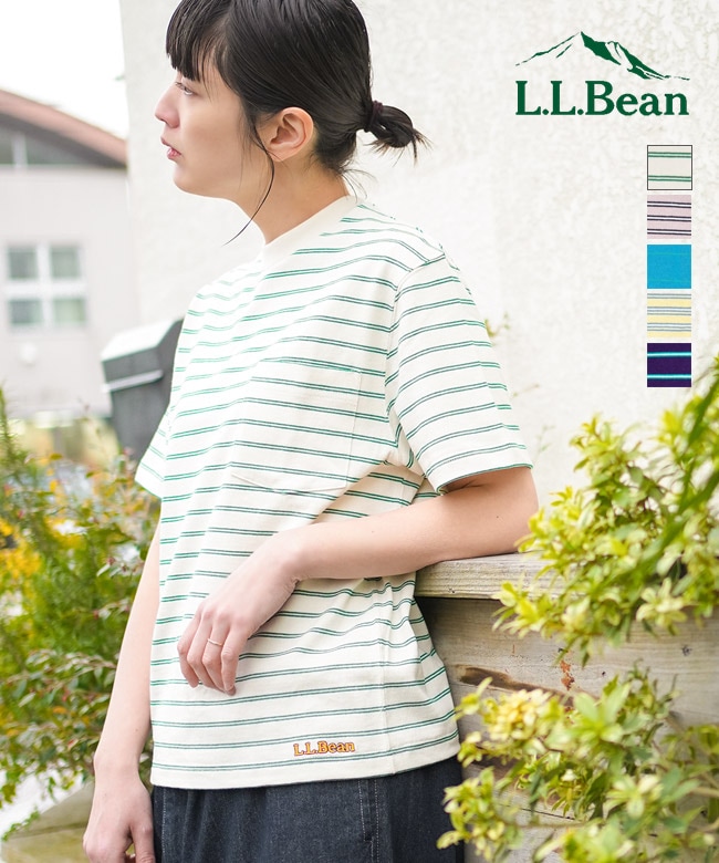 5275-0139]L.L.Bean(エルエルビーン) Union Short-Sleeve Striped Tee
