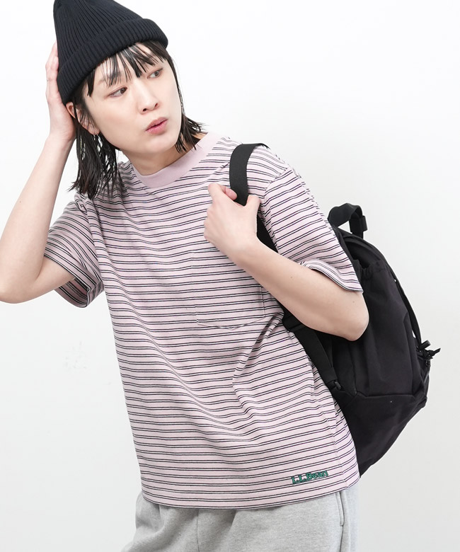 L.L.Bean(エルエルビーン) Union Short-Sleeve Striped Tee ユニオン