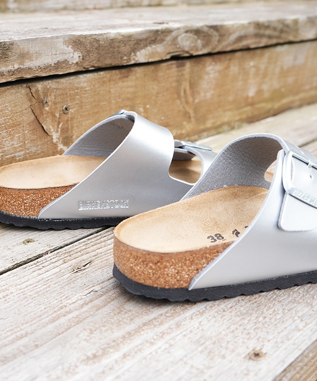 1012283]BIRKENSTOCK(ビルケンシュトック) Arizona BS Silver (NARROW