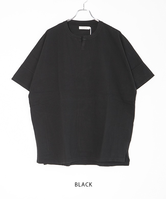 nonnative CLERK S/S T-NECK TEE コットン ピケ 黒 ノンネイティブ nonnative クラークTシャツコットンピケ CLERK S