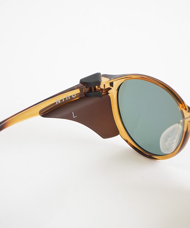 NSH サングラス　美品 NH-102]【専用ポーチ・フード付き】Niho(ニホ) 偏光レンズ サングラス