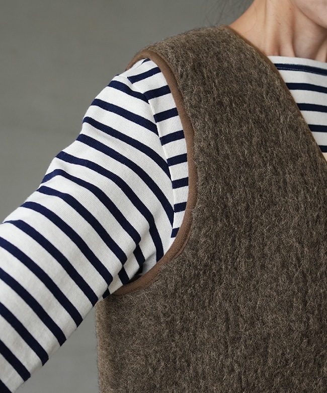 9362]COLD BREAKER(コールドブレイカー) ウールボアベスト レディース