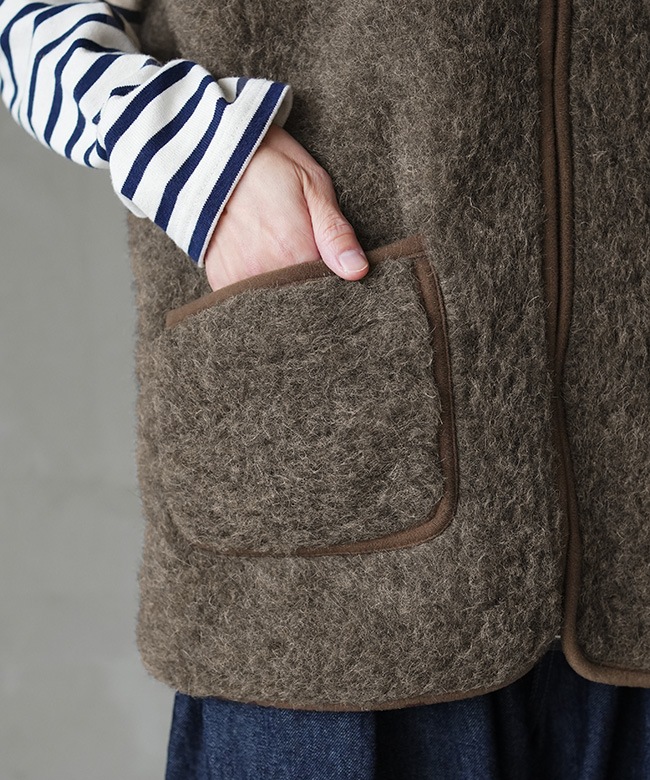 9362]COLD BREAKER(コールドブレイカー) ウールボアベスト