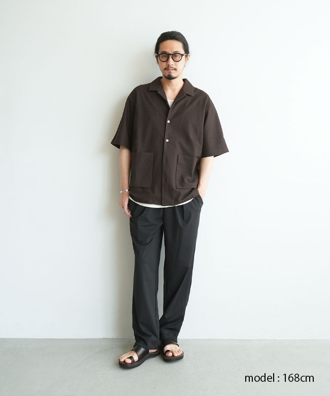 ◎◎Curly&Co.(カーリー) BIRD'S EYE JERSEY COLLAR SHIRT ジャージー