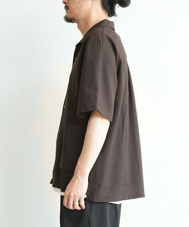 SALE 30%OFF】Curly&Co.(カーリー) BIRD'S EYE JERSEY COLLAR SHIRT
