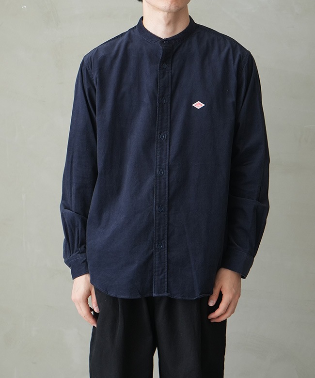 ◇[DT-B0291MCD]DANTON(ダントン) BAND COLLAR SHIRT L/S バンド