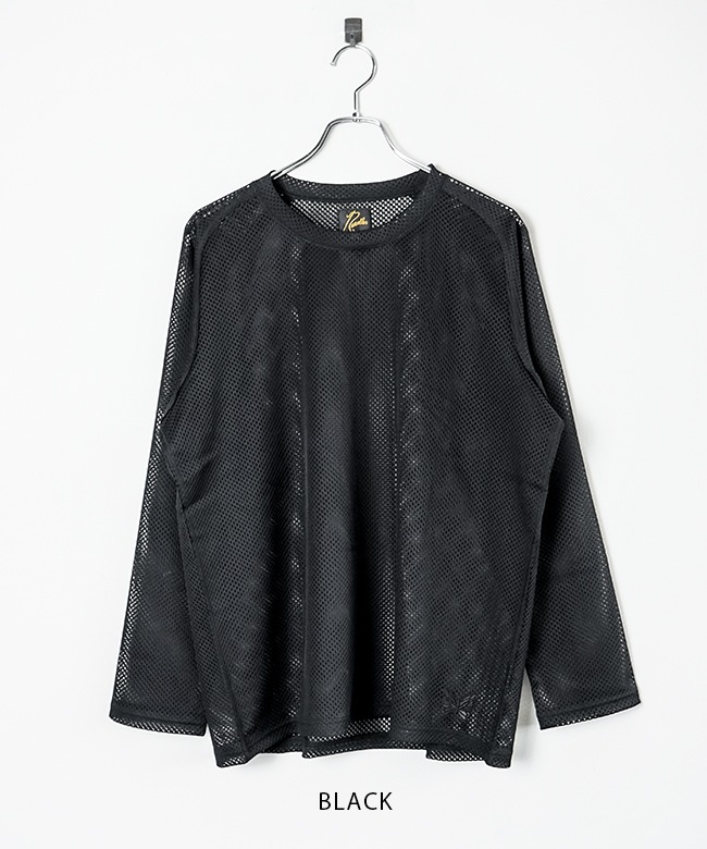 QV345]NEEDLES(ニードルズ) L/S U-Neck Tee - Raschel Lace