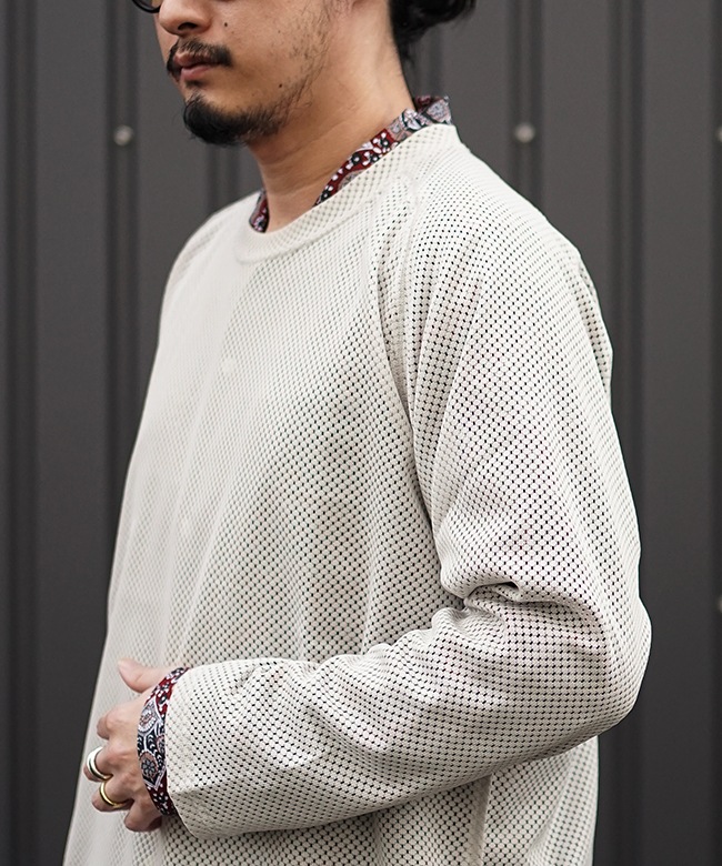 トップス Needles L/S U-NECK TEE RASCHEL LACE XS トップス Needles L/S U-NECK TEE RASCHEL LACE XS Needles L/S