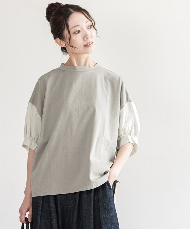 【SALE】sabbatum(サバタム) シルケット天竺フレンチスリーブプルオーバー(SA-35124)※セール商品の為、送料無料サービス対象外 正規通販】sabbatum/サバタム | Vanillaオンラインストア