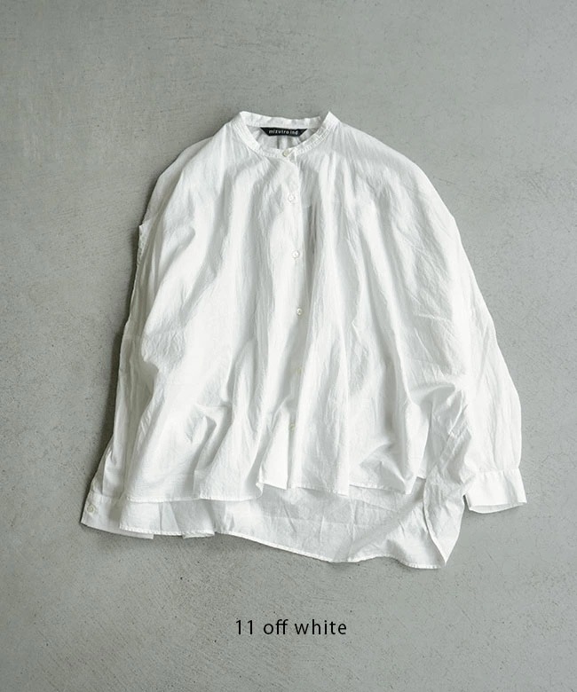 1-238975]mizuiro ind(ミズイロインド) back gather wide shirt