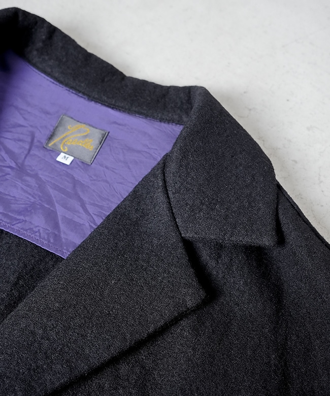 Needles ウールメルトン ノーカラージャケット SALE 30%OFF】NEEDLES(ニードルス) Easy Blazer - Shrunk Wool