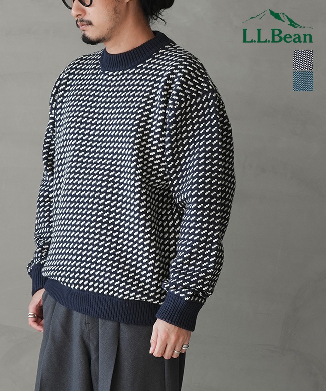 5575-2030]L.L.Bean(エルエルビーン) Wayne Sweater Bird's-Eye
