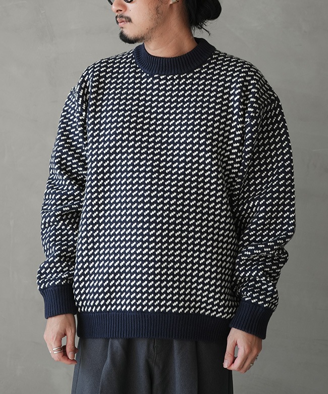 バーズアイニット LL BEAN/エルエルビーン】Wayne Sweater Bird's-Eye/バーズアイニット