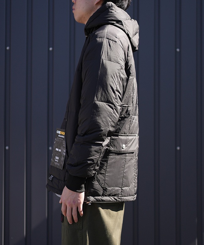 TAION-106WZWK]TAION(タイオン) ワーク Wジップリブ ダウンパーカー