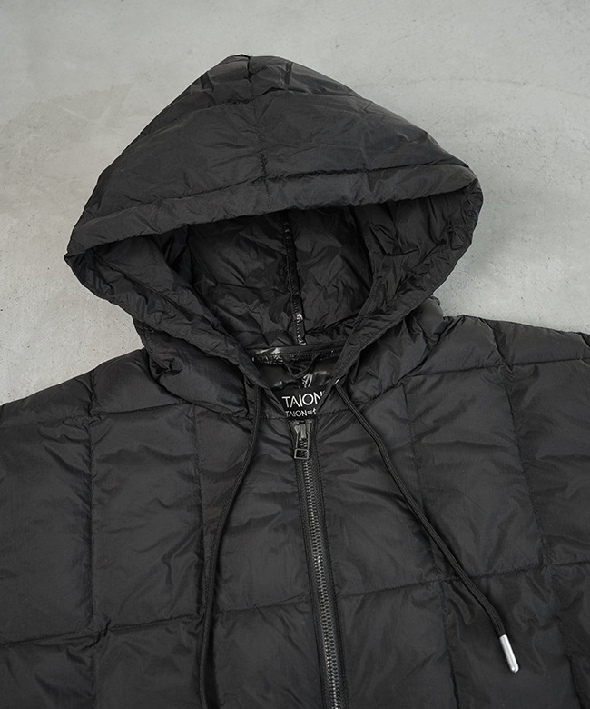 TAION-106WZWK]TAION(タイオン) ワーク Wジップリブ ダウンパーカー