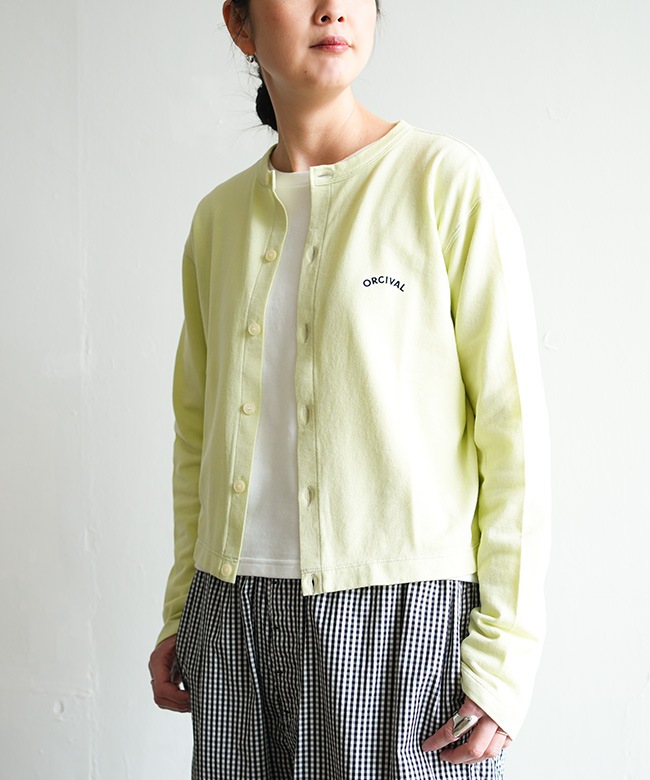 OR-C0530SEF]ORCIVAL(オーシバル/オーチバル) CREW NECK CARDIGAN
