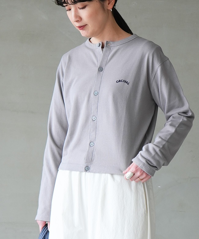 OR-C0530SEF]ORCIVAL(オーシバル/オーチバル) CREW NECK CARDIGAN
