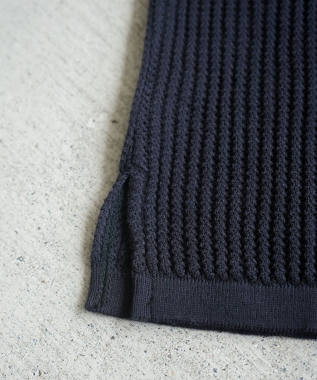 Yonetomi COTTON SUKASHI KNIT コットンニット SALE 20%OFF】Yonetomi NEW BASIC(ヨネトミニューベーシック)COTTON