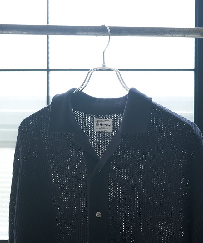 Yonetomi NEW BASIC(ヨネトミニューベーシック)COTTON SUKASHI KNIT