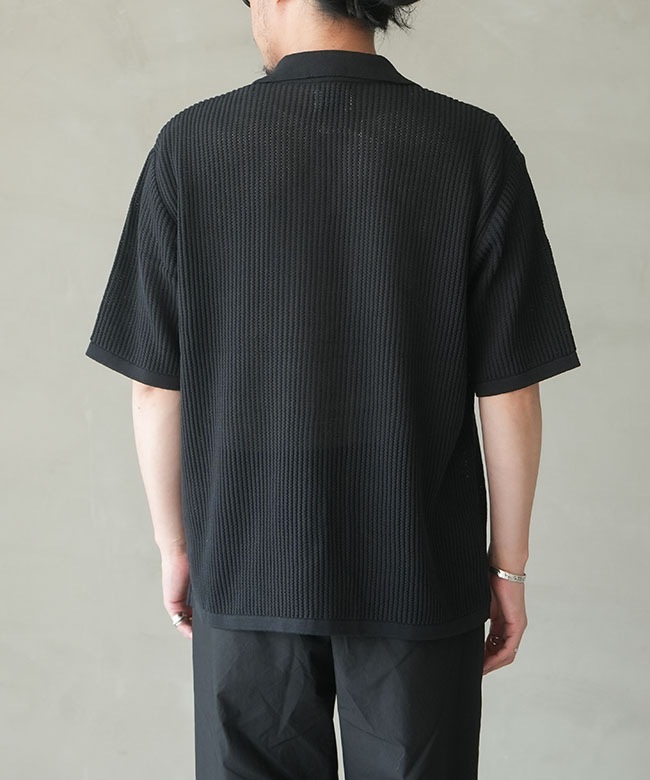 カットソー(半袖/袖なし) ASYMMETRY KNOT SLEEVE KNIT T/C BASIC HALF SLEEVE KNIT SHIRT（シャツ/ブラウス）｜WYM LIDNM