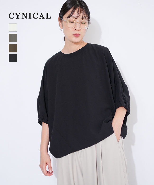 CYNICAL (シニカル) ジョーゼットドルマンプルオーバー ブラウス [652