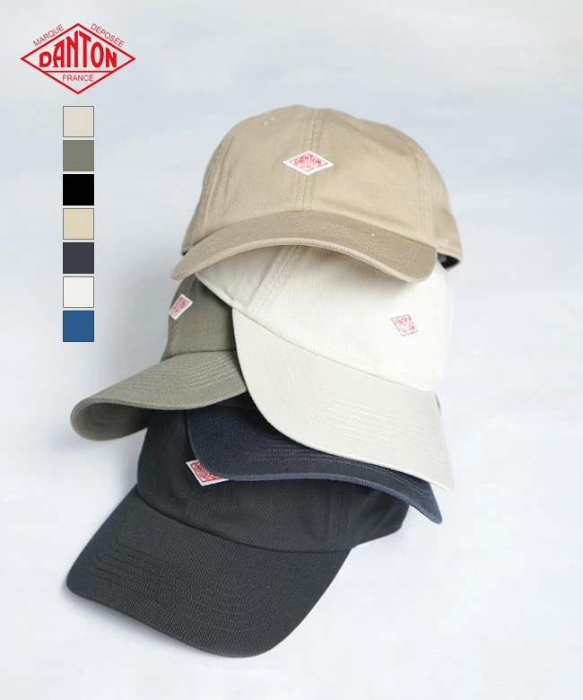 ◇DANTON(ダントン)CHINO CLOTH 6PANEL CAP チノクロス6パネルキャップ