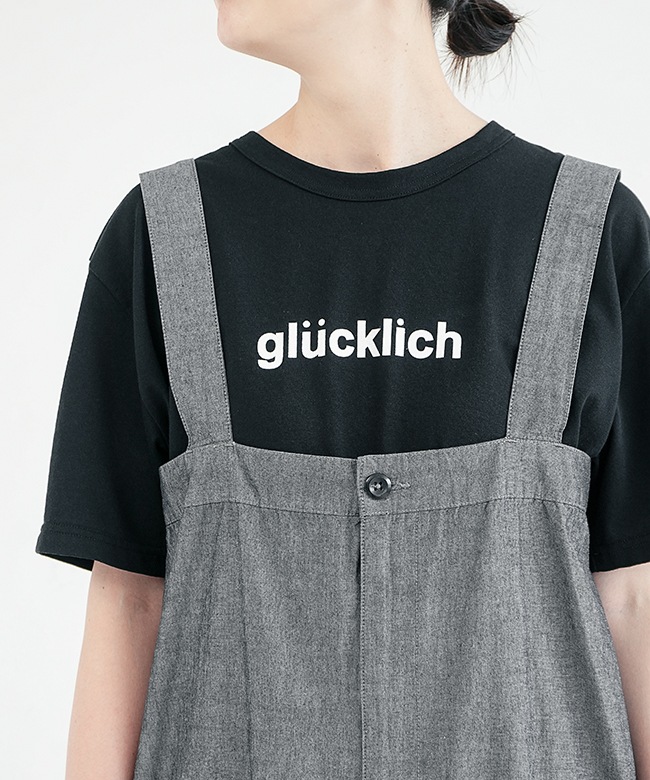 ソラモナポッシェ シャンブレー オールインワン ブラック SALE 50%OFF】◇[poche-cha-oval] solamonat poche